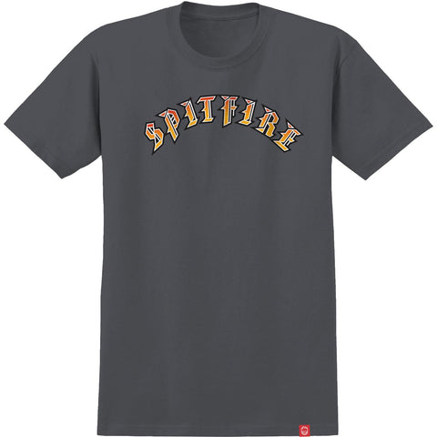 Spitfire Old English Mens Tee Charcoal