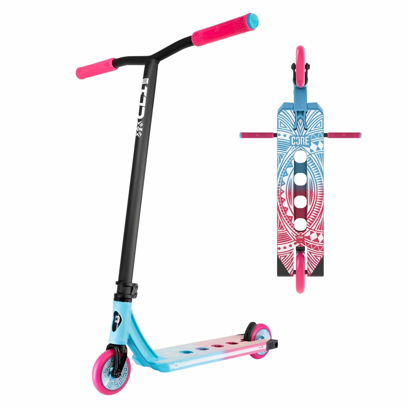 CORE CL1 Complete Stunt Scooter - Blue/Pink