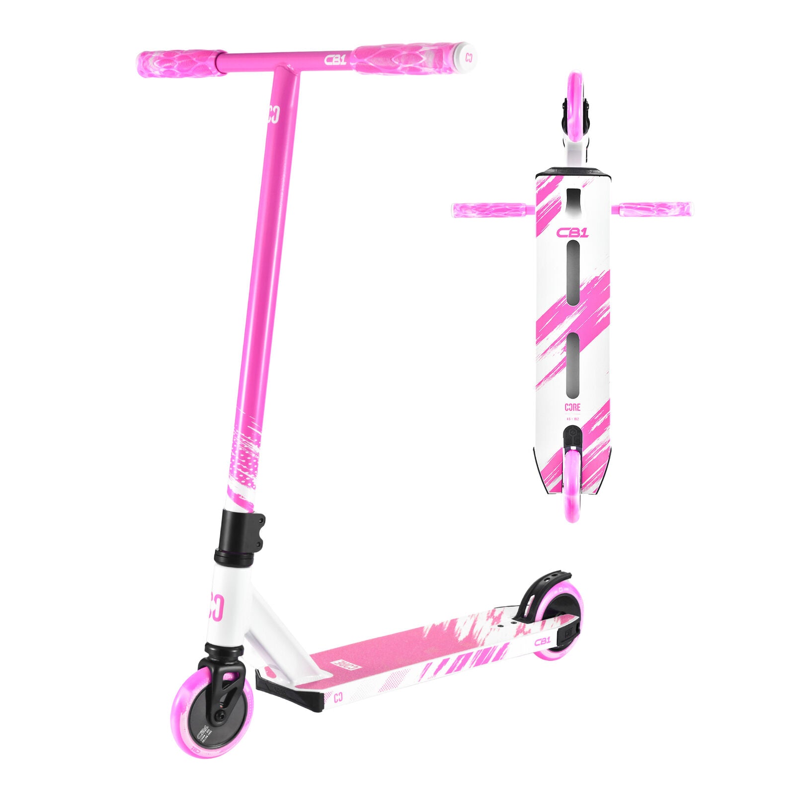 CORE CB1 Beginner Stunt Scooter - White/ Pink