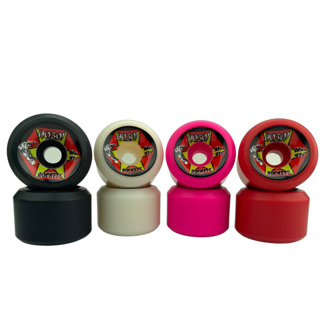 Hosoi Rockets Wheels 4 Pack 61mm 97a