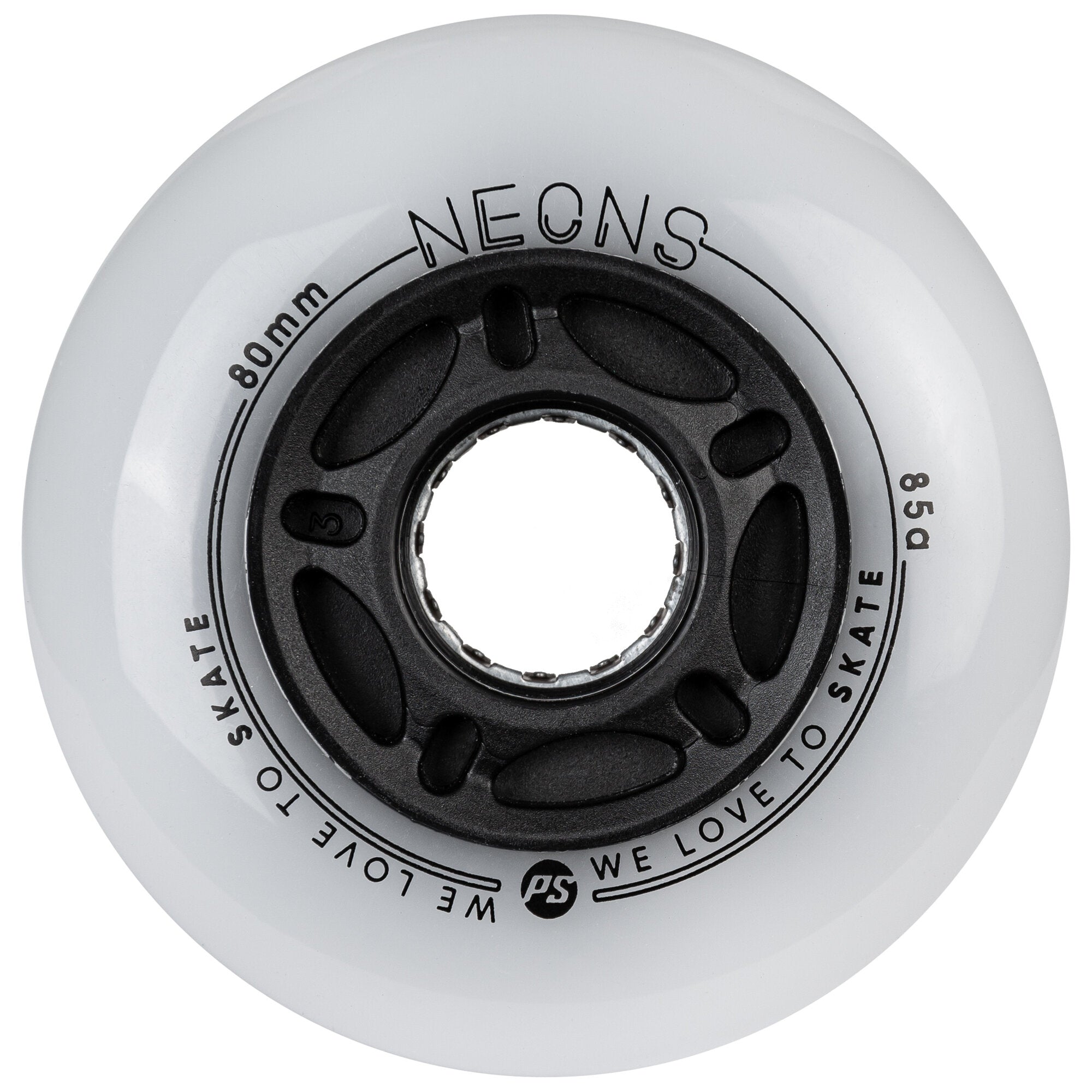 Powerslide Neons LED Inline Wheel 80mm 85a 4 Pack