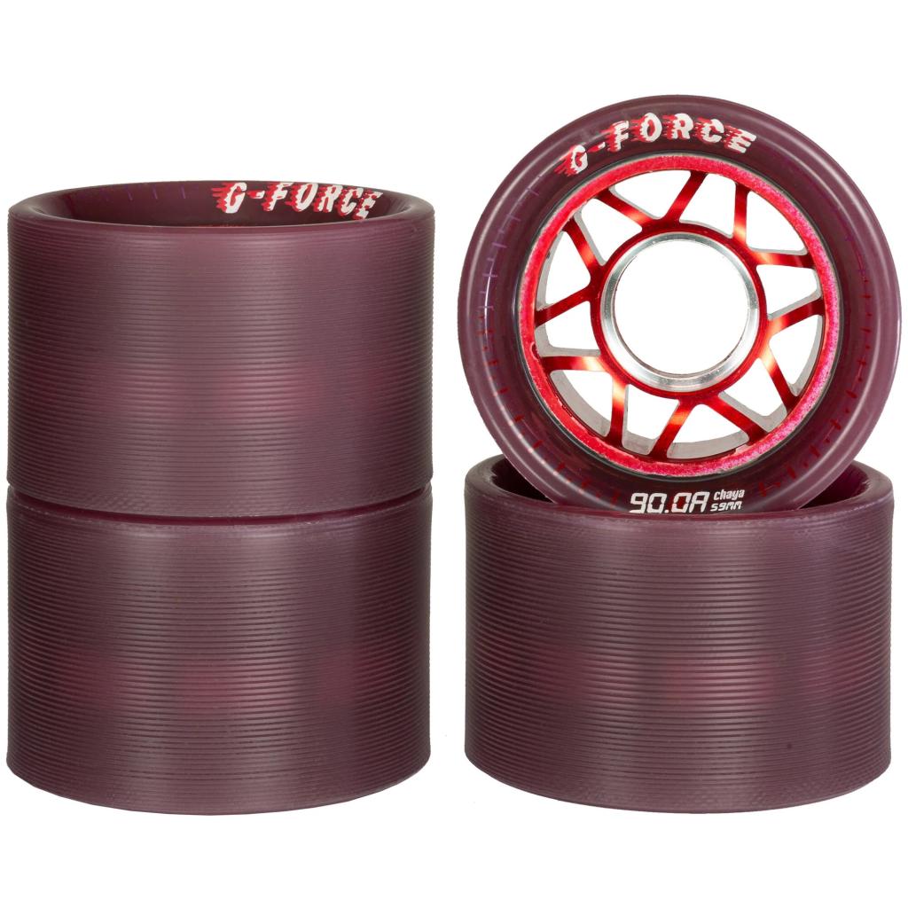Chaya G-Force Alloy Grippy Roller Derby wheels 4pack
