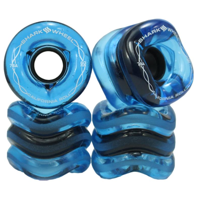 Shark Wheel 60mm / 78a Sapphire California Roll Skateboard Cruiser Wheels