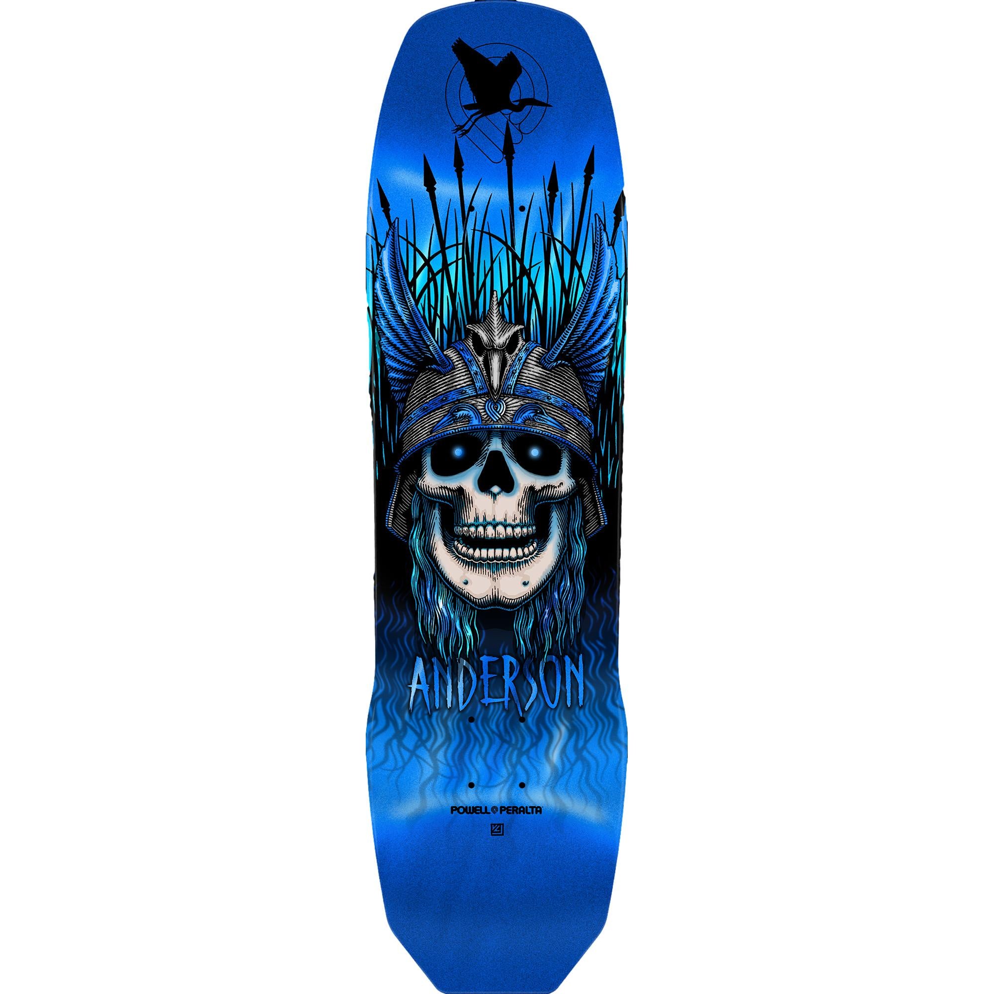 Powell Peralta Andy Anderson Skateboard Deck - Maple Blue Foil 8.45 x 31.8