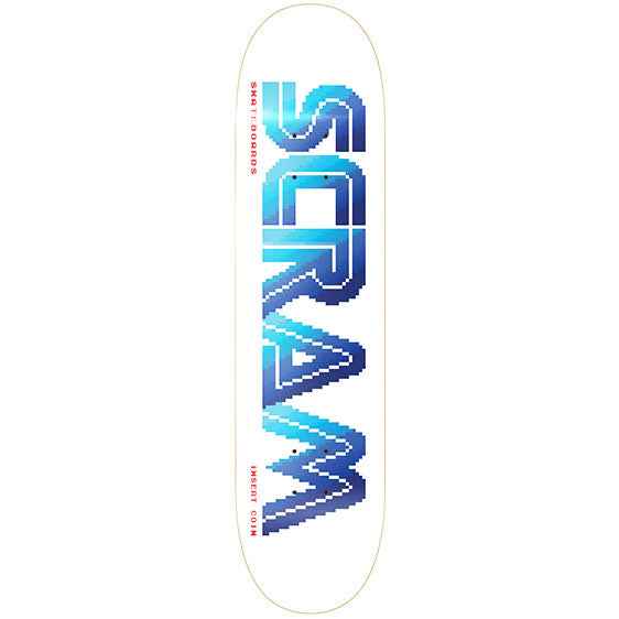 Scram Sega Logo White Skateboard Deck