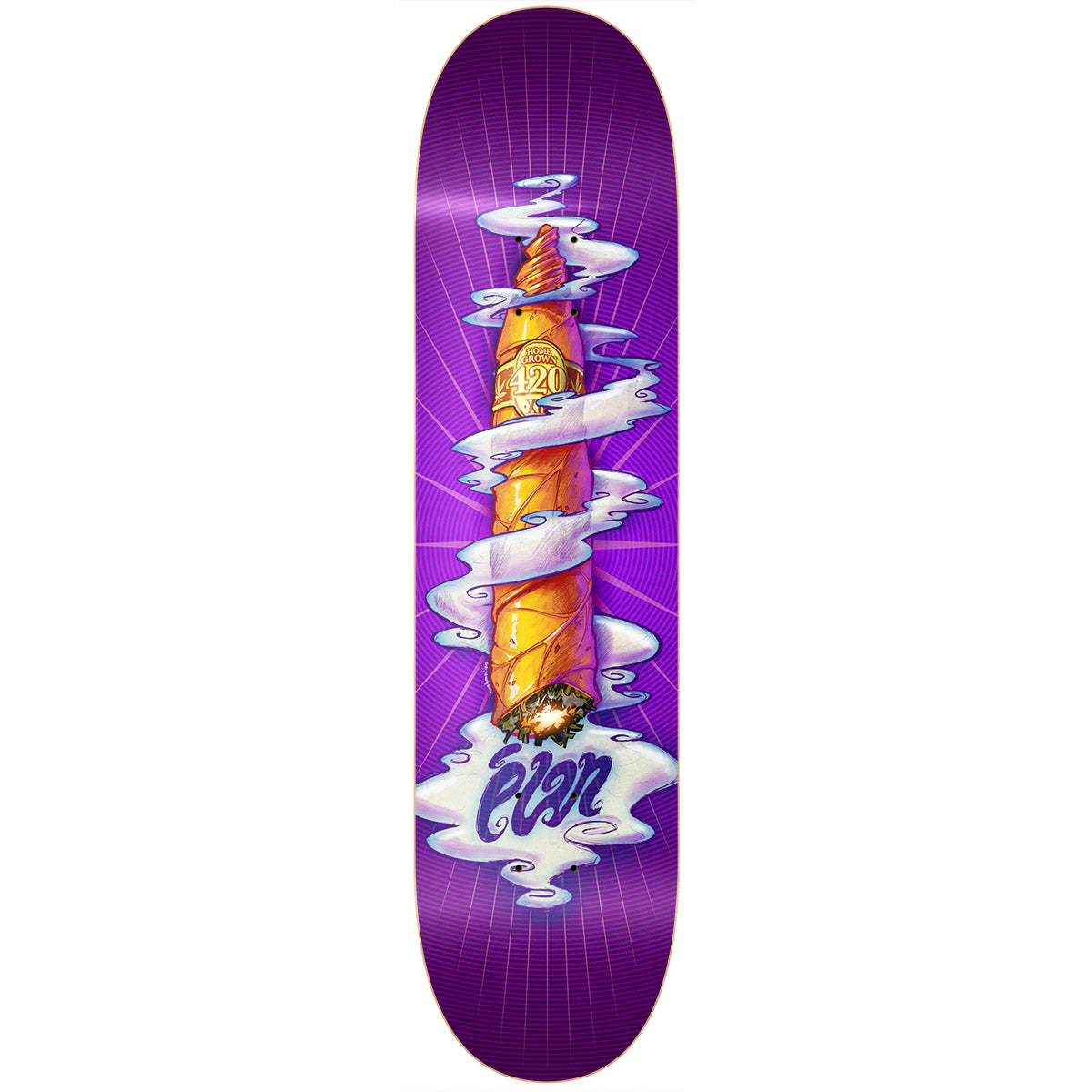 élan 420 Purple Skateboard Deck