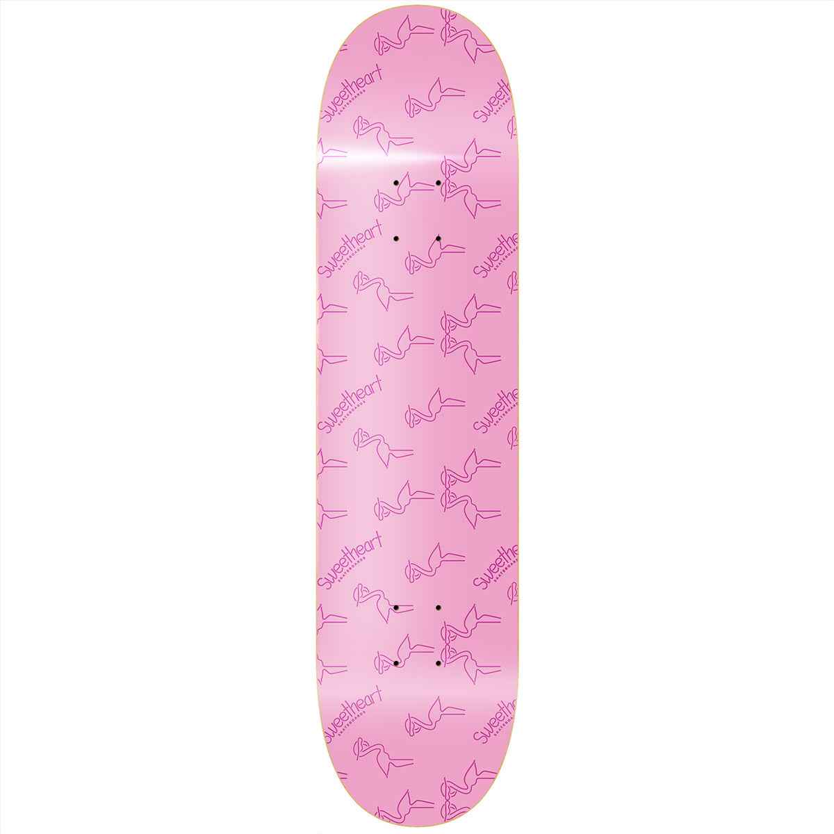 Sweetheart Wallpaper Pink/Pink Skateboard Deck