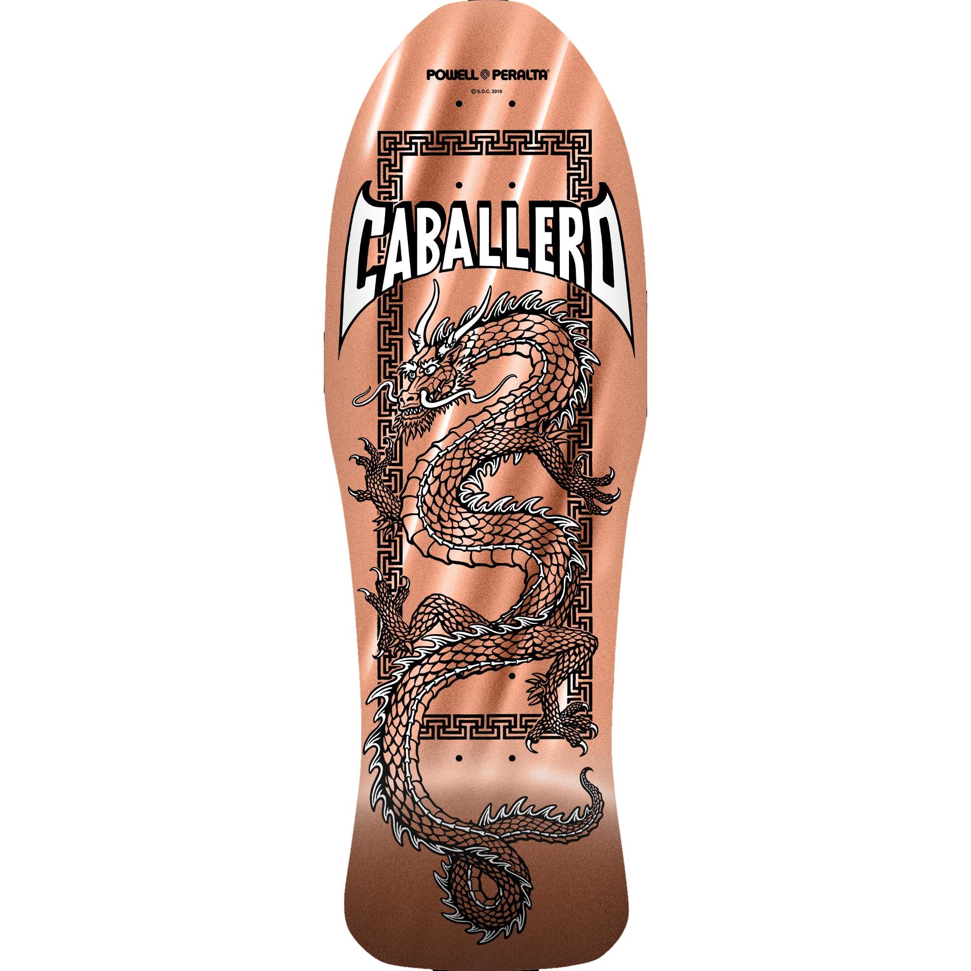 Powell Peralta Steve Caballero Skateboard Deck - Chinese Dragon Reissue Copper Foil - 10 x 30