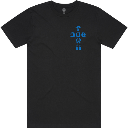 Dogtown Tee Blue/Grey/Red Logo Black