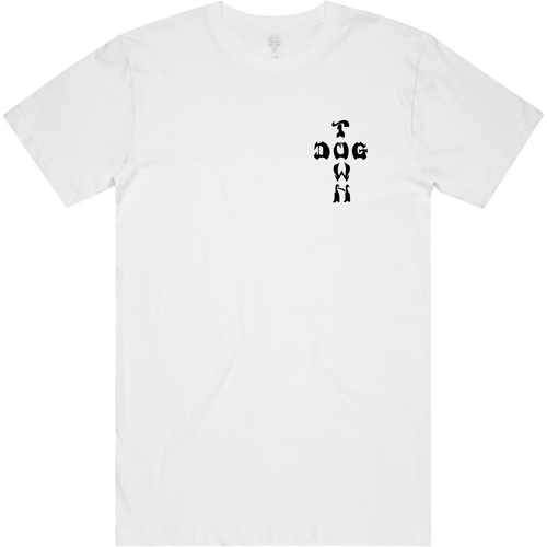 Dogtown Tee Black Mono Logo White