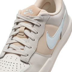 Nike SB Force 58 Premium Leather Mens Shoe Light Bone / Glacier Blue