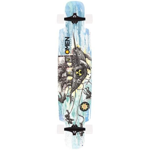 Omen Complete Longboard Nuclear Narwhal 41" Drop Thru w/Kick