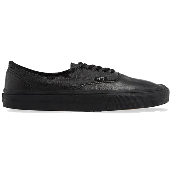 Vans Authentic (Italian Leather) Black/Black - Da Klinic Online | Skate Specialists