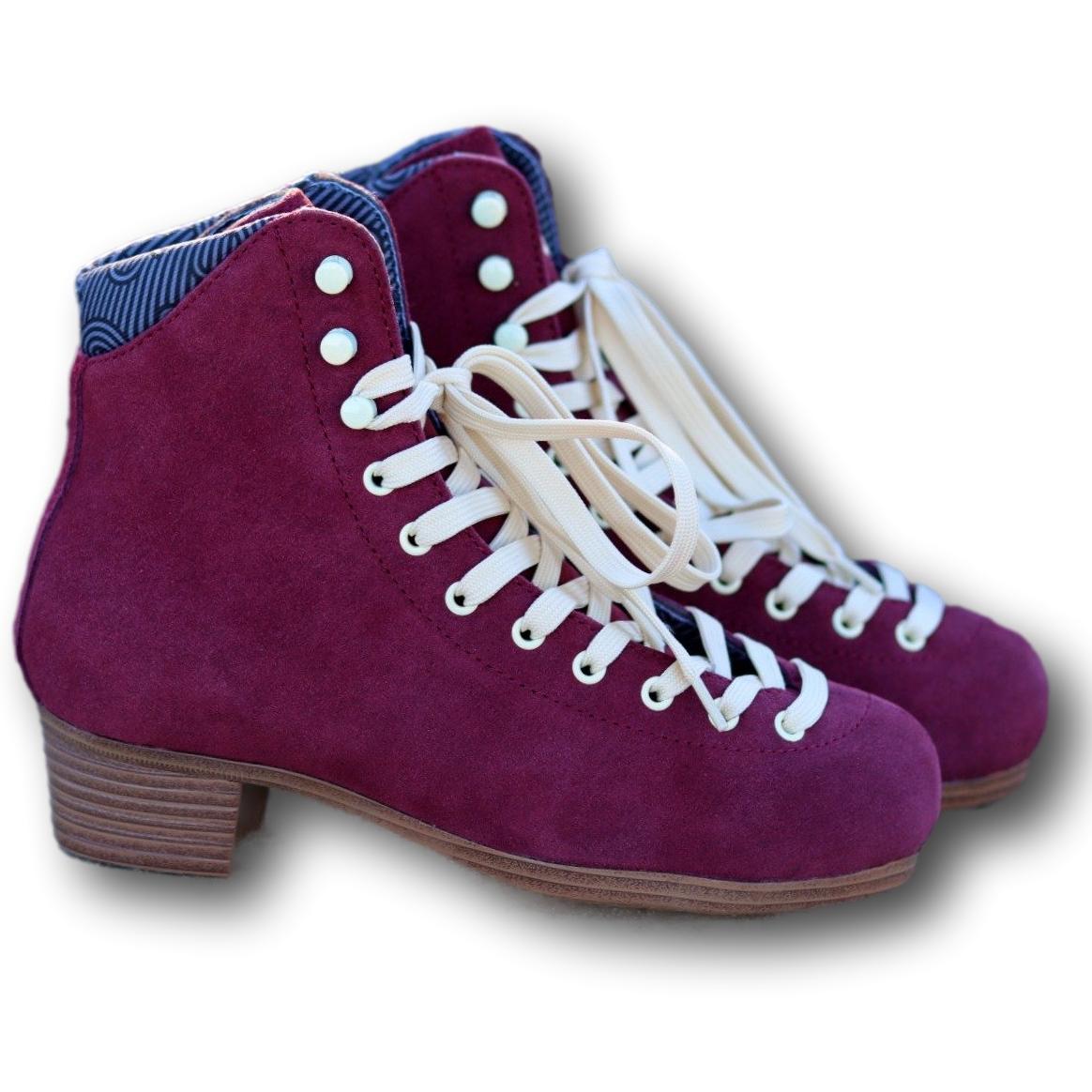 Chuffed Wanderer Rollerskate Boot Only Burgundy