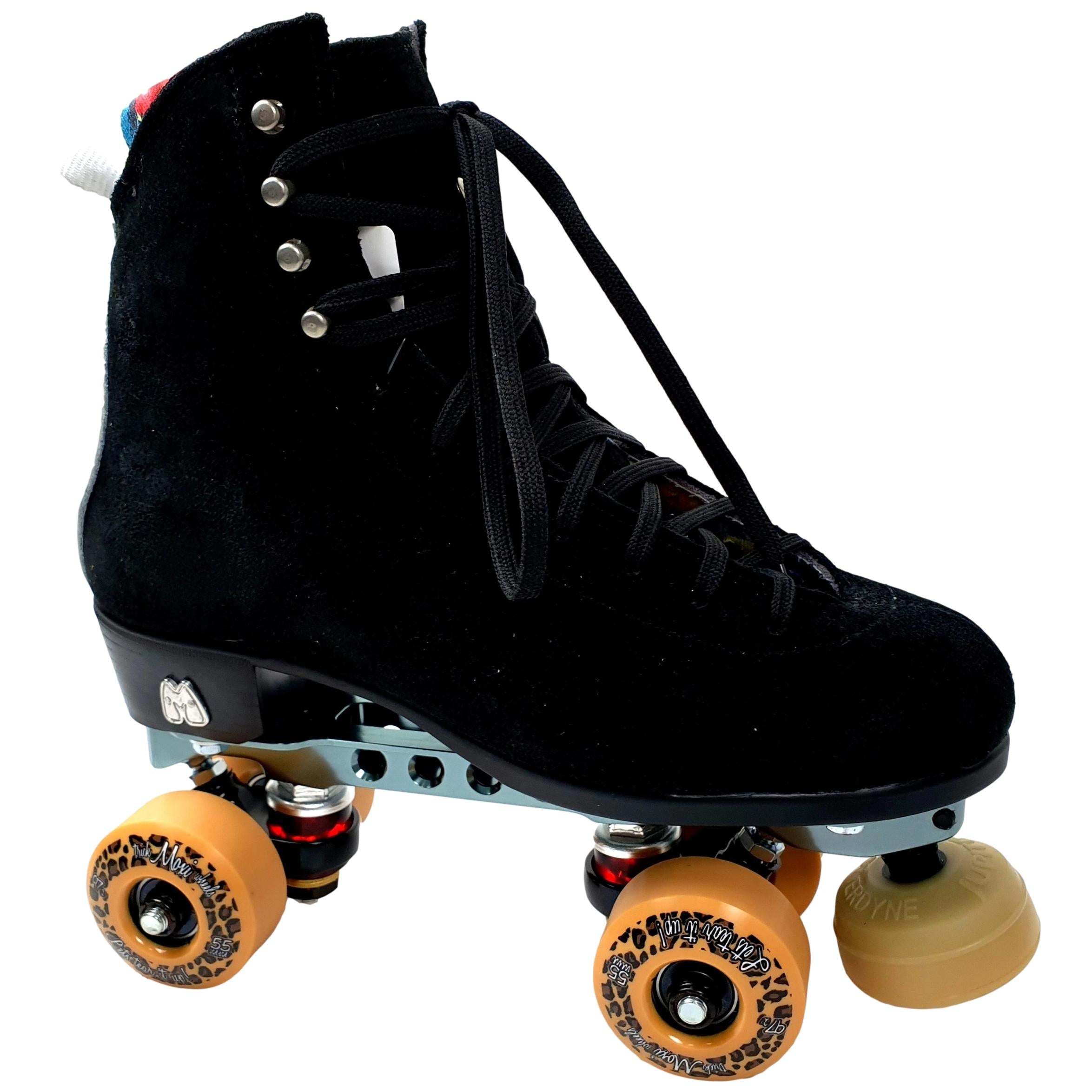 Moxi Jack Skate Black Rollerskates (With Reactor Pro)
