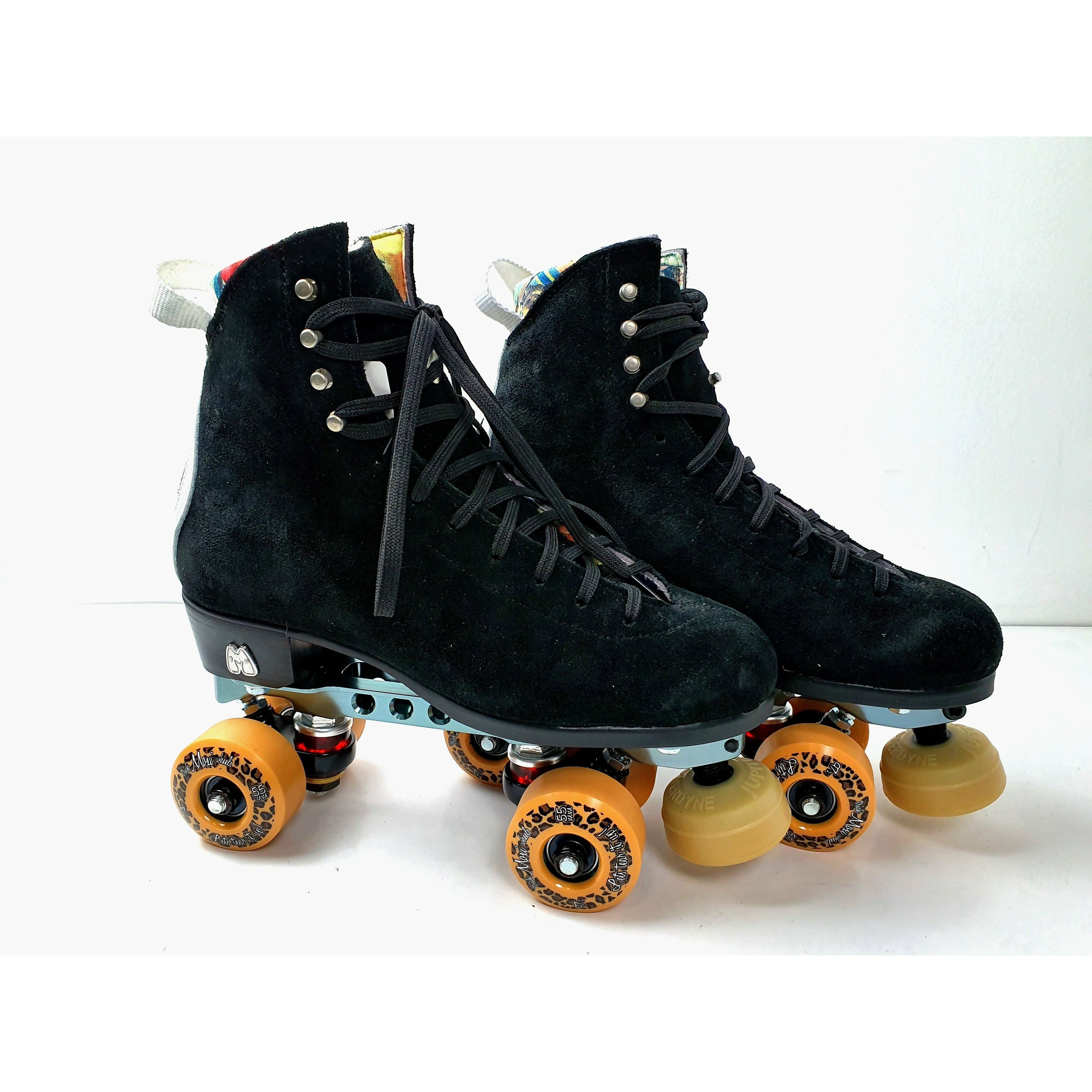 Moxi Jack Skate Black Rollerskates (With Reactor Pro)