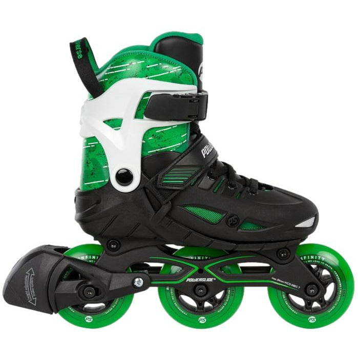 Powerslide Phuzion Universe Green 3W Adjustable Inline Skates