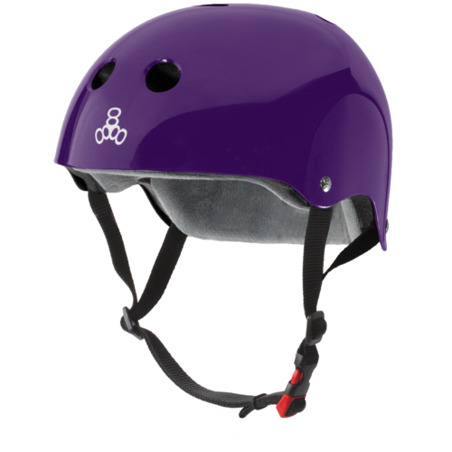 Triple 8 THE Certified Helmet SS Purple Gloss - Da Klinic Online | Skate Specialists