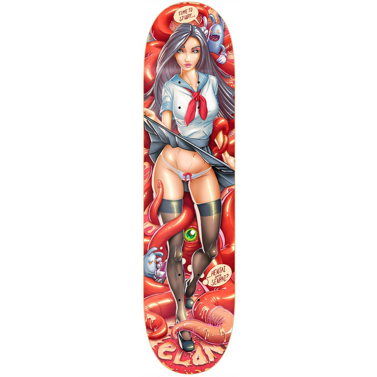 ELAN HENTAI WITH SENPAI SKATEBOARD DECK