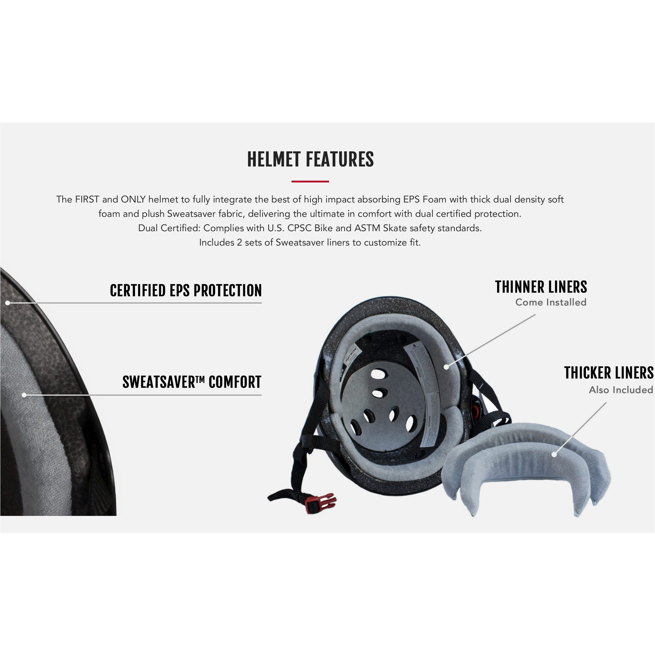 Triple 8 THE Certified Helmet SS White Rubber