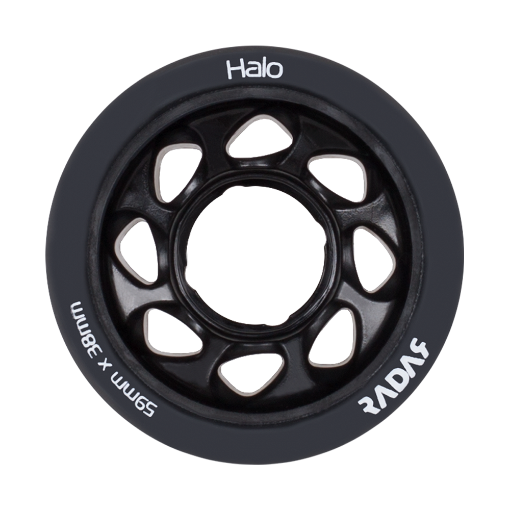 Radar Halo Rollerskate Wheels 59mm 4 Pack