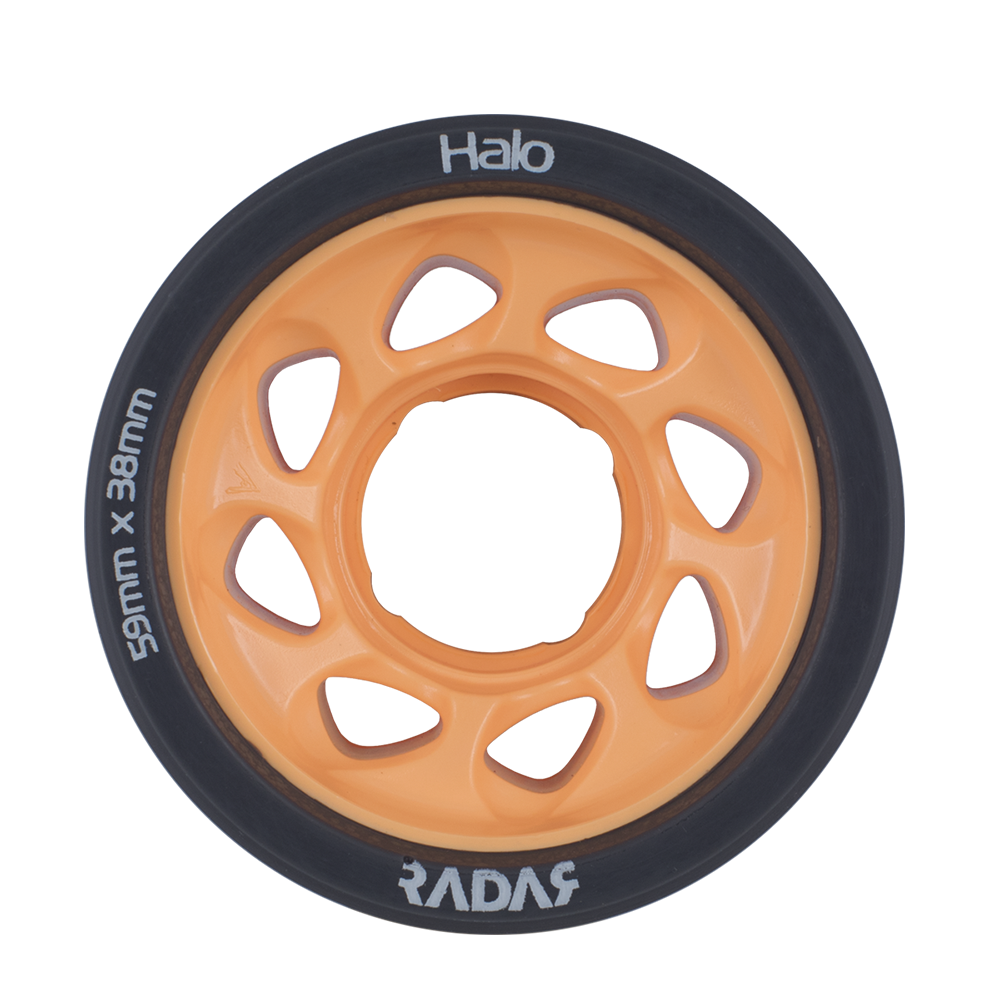 Radar Halo Rollerskate Wheels 59mm 4 Pack