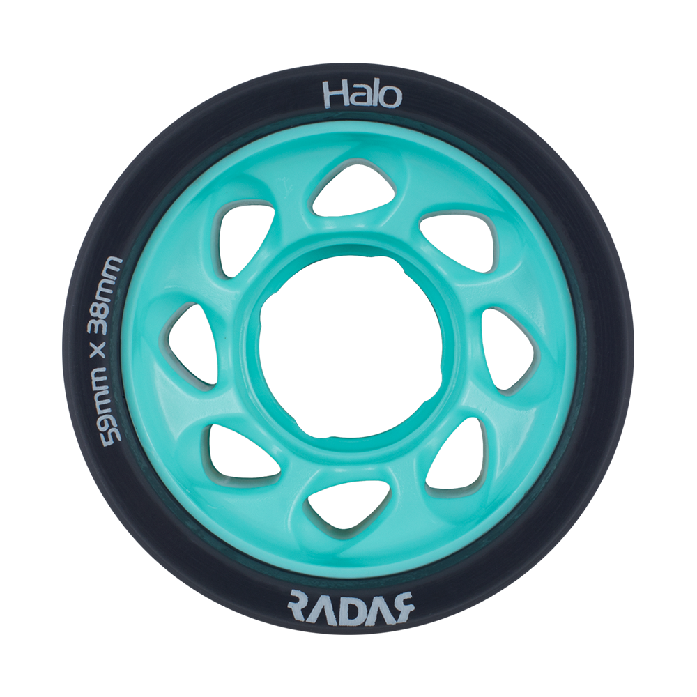 Radar Halo Rollerskate Wheels 59mm 4 Pack