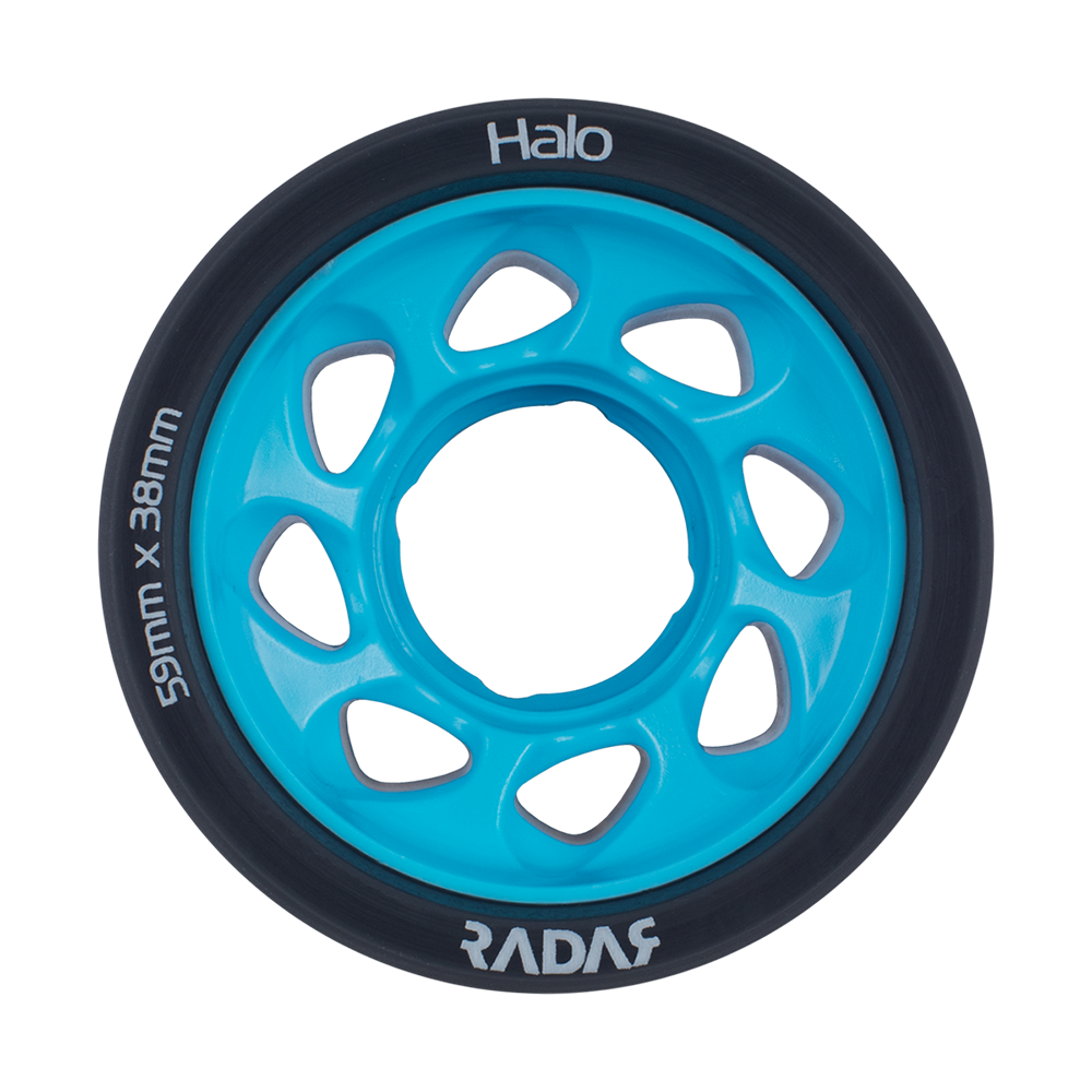 Radar Halo Rollerskate Wheels 59mm 4 Pack