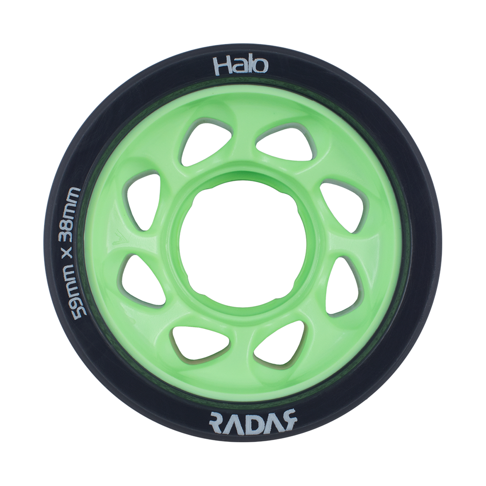 Radar Halo Rollerskate Wheels 59mm 4 Pack