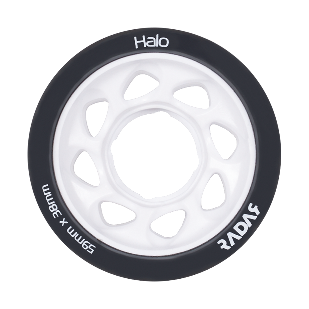 Radar Halo Rollerskate Wheels 59mm 4 Pack
