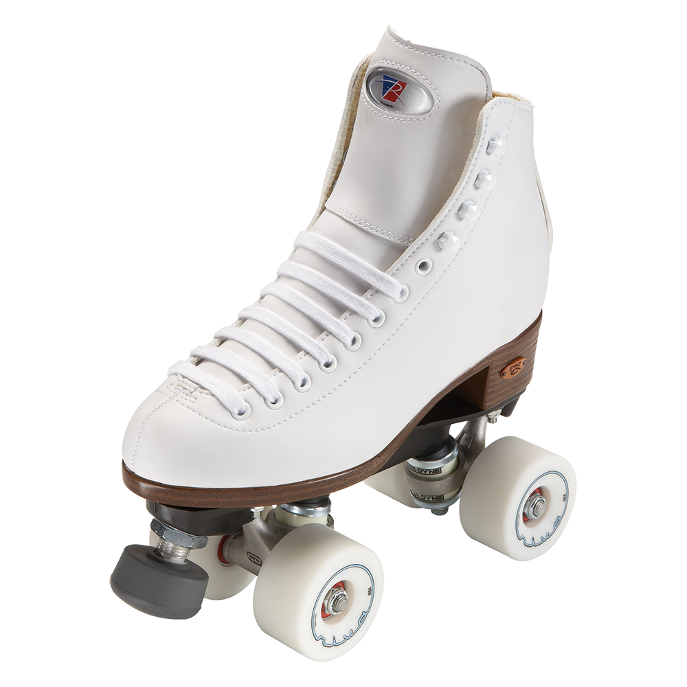 Riedell 111 Angel Skate White w Riva Wheels