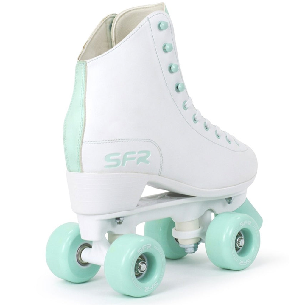 SFR Figure Skates White and Green - Da Klinic Online | Skate Specialists