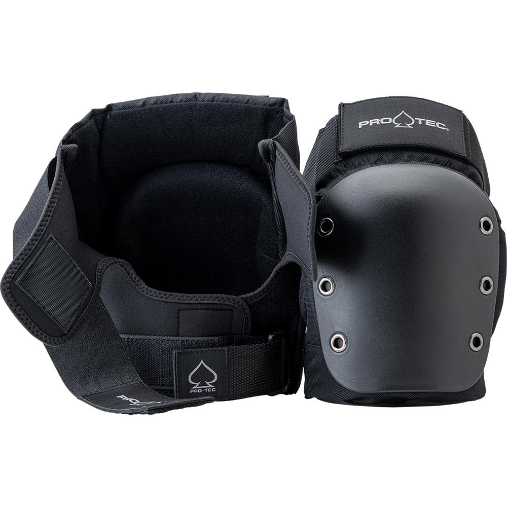 Protec Street Protective Knee Pads Open Black