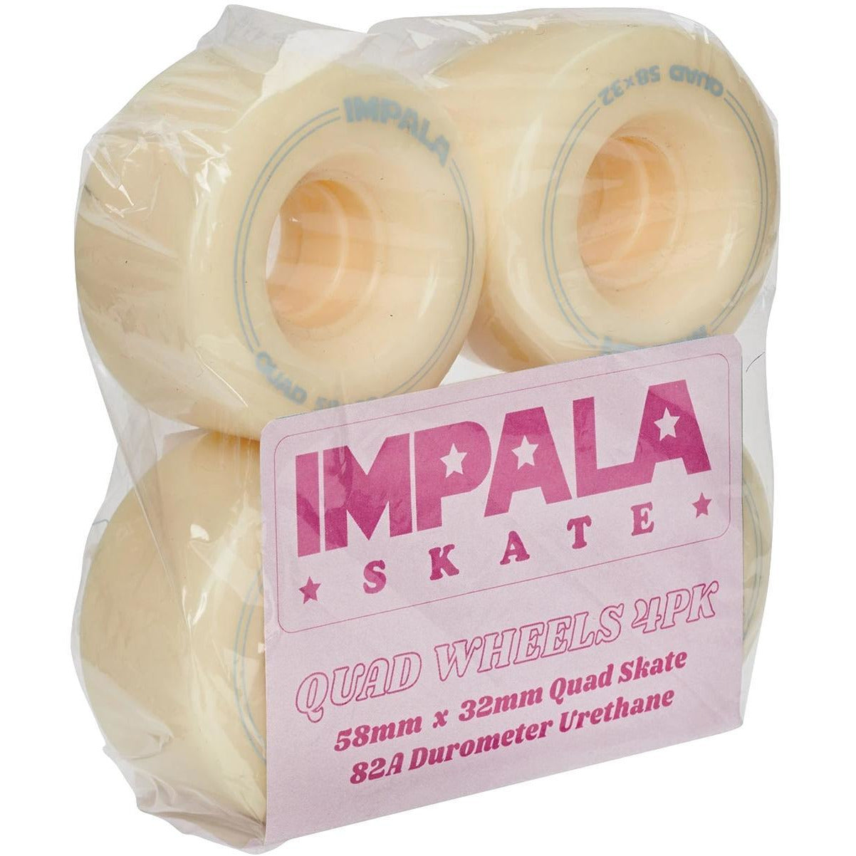 Impala Rollerskate Wheels 4-Pack 58mm 82a