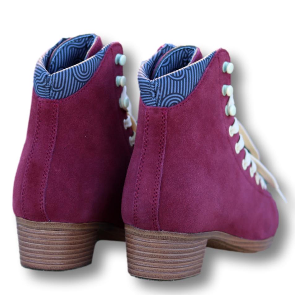 Chuffed Wanderer Rollerskate Boot Only Burgundy