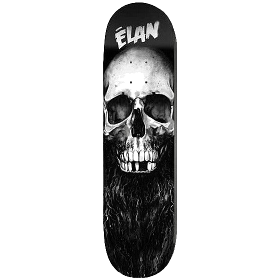 ELAN BEARDED SKULL SKATEBOARD DECK
