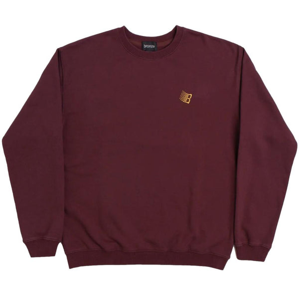 BRONZE 56K LOGO CREWNECK BURGUNDY-