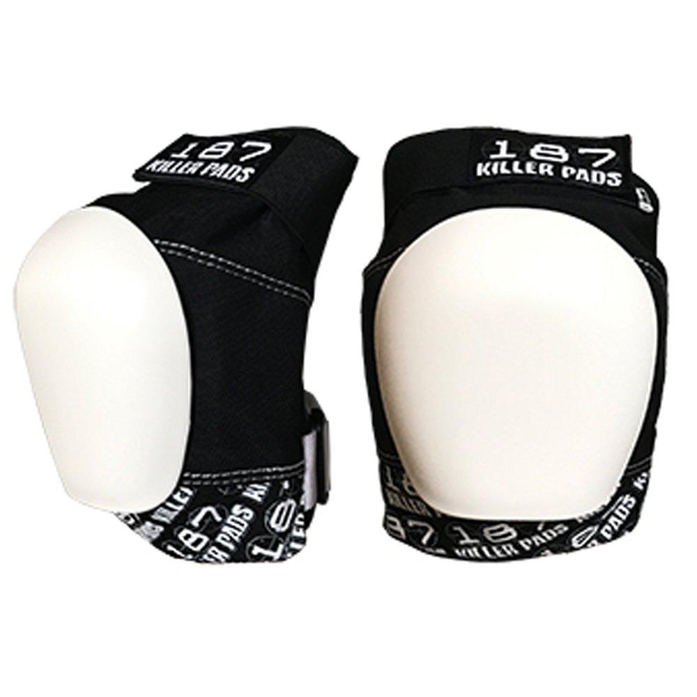 187 Pro Knee Pad Black / White Cap - Da Klinic Online | Skate Specialists