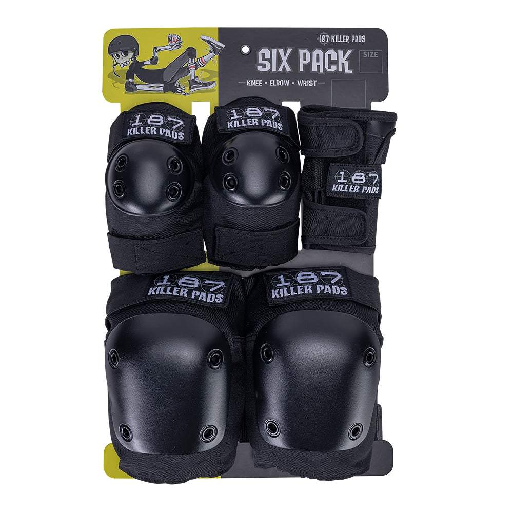 187 Six Pack Padding Set Black