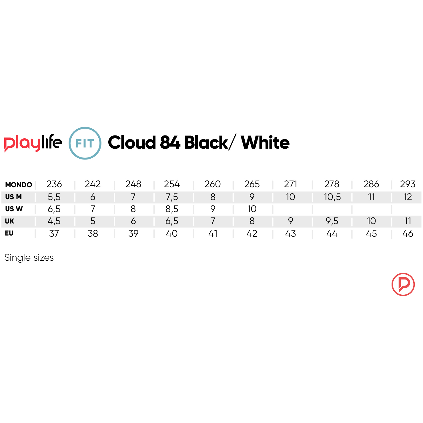 Playlife Cloud Inline Skates Black / White