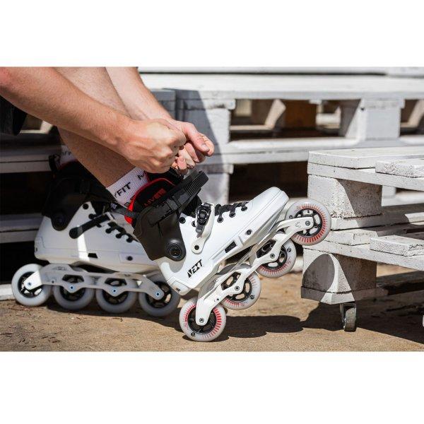 Powerslide Next Black White 90 Inline Skates - Da Klinic Online | Skate Specialists