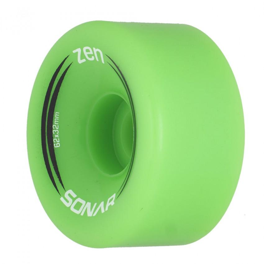 Radar Zen Wheels Hybrid Outdoor Rollerskate Wheels 62mm 85a 4 Pack