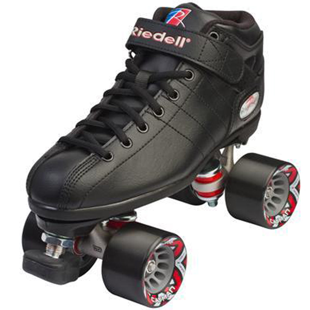 Riedell R3 Rollerskate Black (w Indoor speed Caymans) - Da Klinic Online | Skate Specialists