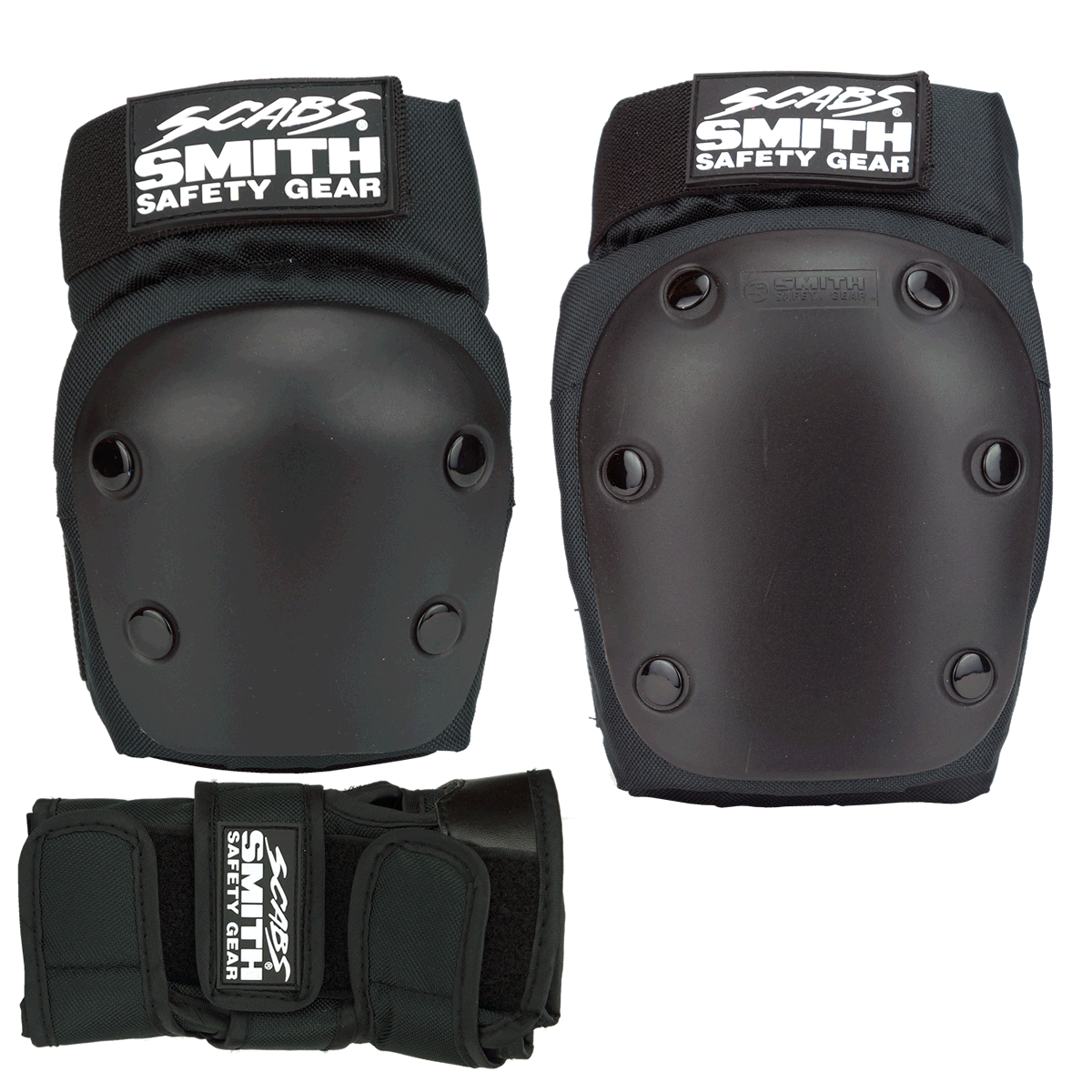Smith Scabs Tri Pack Padding Set Black - Da Klinic Online | Skate Specialists
