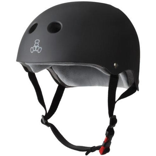 Triple 8 THE Certified Helmet SS Black Rubber - Da Klinic Online | Skate Specialists
