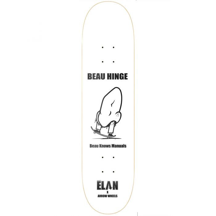 élan x Arrow Wheels Beau Knows Beau Hinge Skateboard Deck