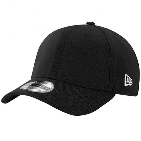 New Era 39Thirty Blank Fitted Cap Black