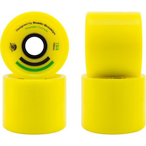 Bustin Boards Premier Wheels 70mm 78a Yellow 4 Pack