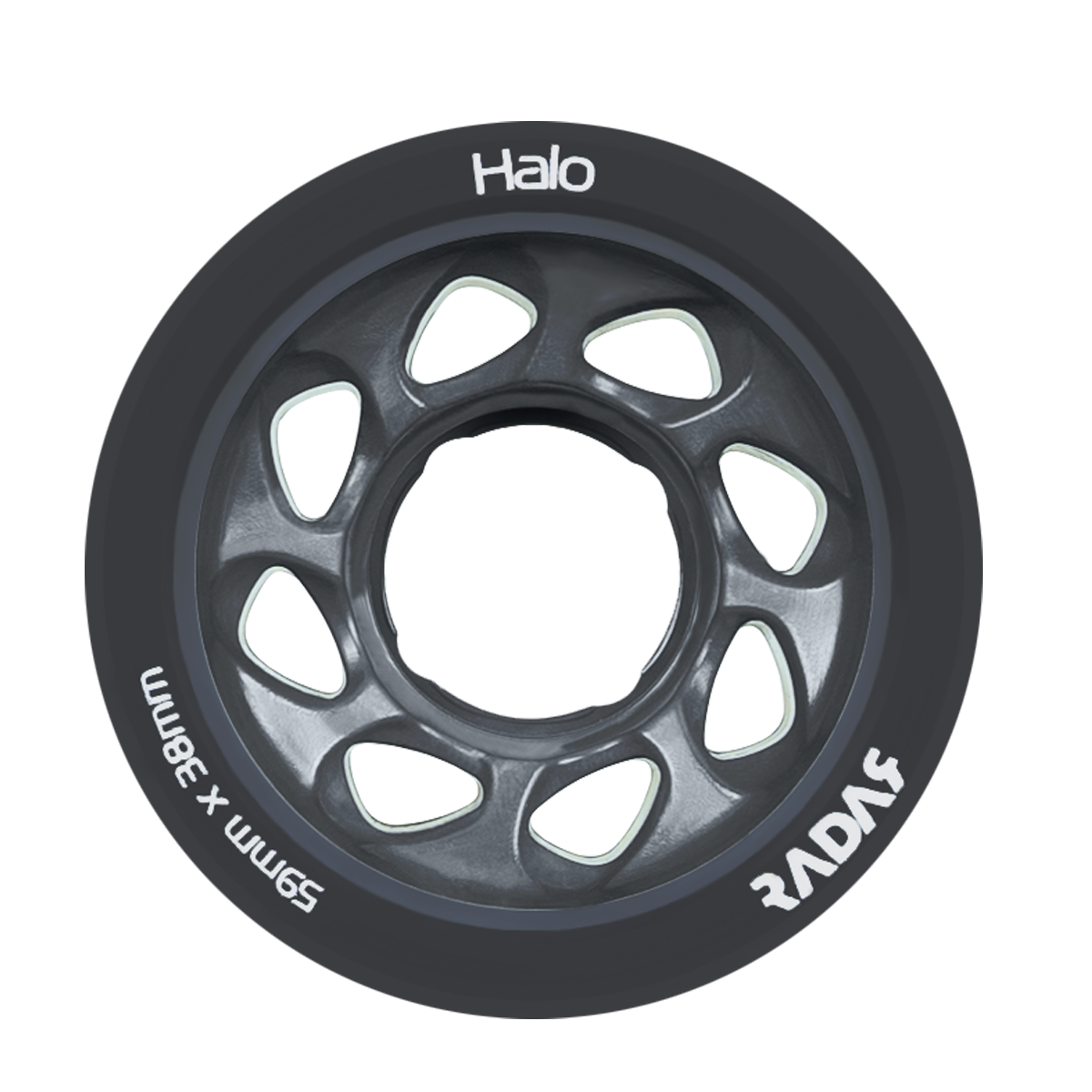 Radar Halo Rollerskate Wheels 59mm 4 Pack