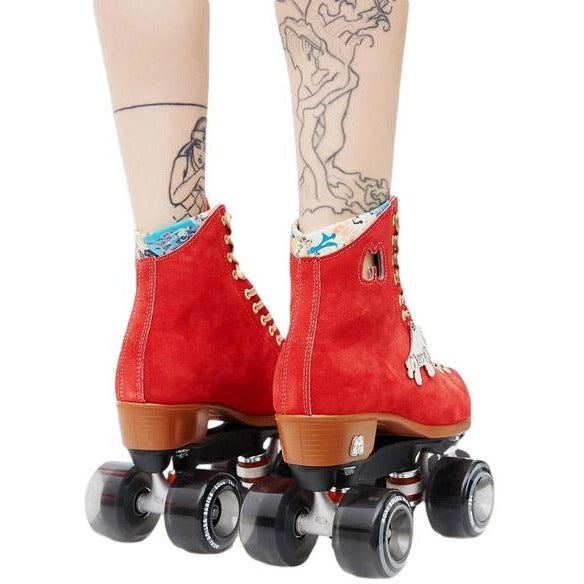 Moxi Lolly Roller Skates Poppy Red (w Nylon Thrust Plates) - Da Klinic Online | Skate Specialists